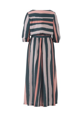 Pattern Long dress with cutouts on the sleeves (Burda 1/2018, pattern number 6449 A)