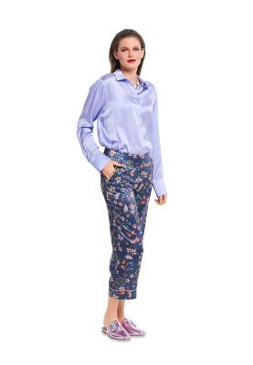 Pattern Capri pants in pajama style (Burda 2/2018, pattern number 6371 B)