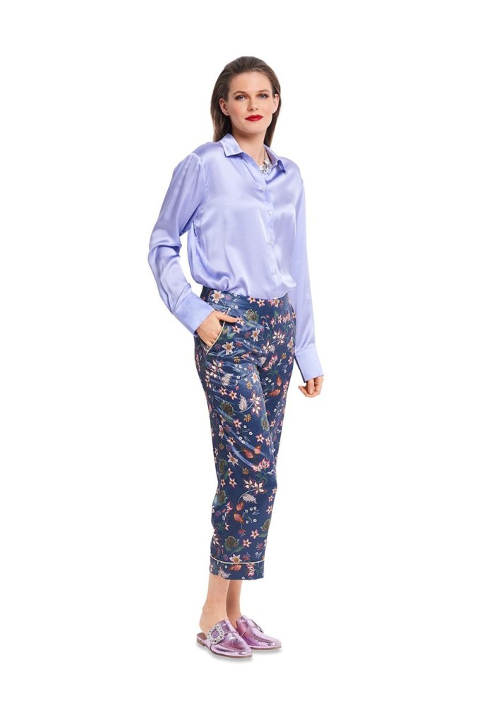 Pattern Capri pants in pajama style (Burda 2/2018, pattern number 6371 B)