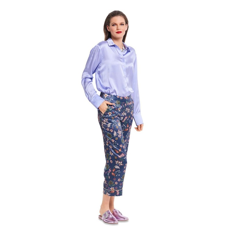 Pattern Capri pants in...