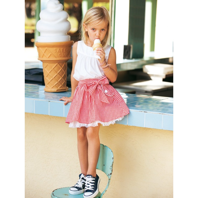 Pattern Skirt of a lush cut...