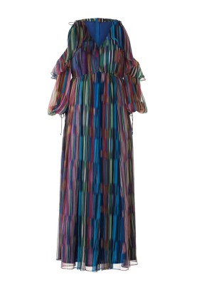 Pattern Maxi dress with open shoulders (Burda 5/2018, pattern number 126)