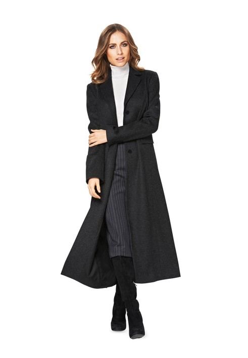 Pattern Long fitted silhouette jacket (Burda 2/2014, pattern number 6845 B)