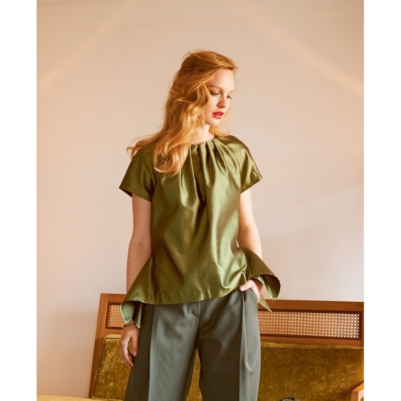 Pattern Blouse with raglan...