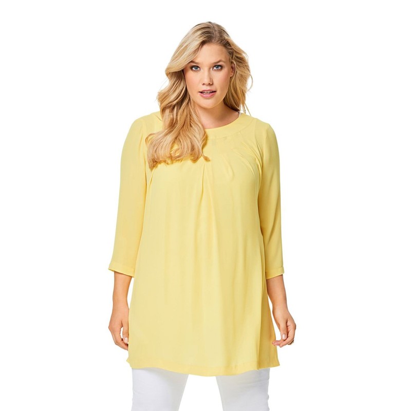 Pattern Blouse with 3/4...