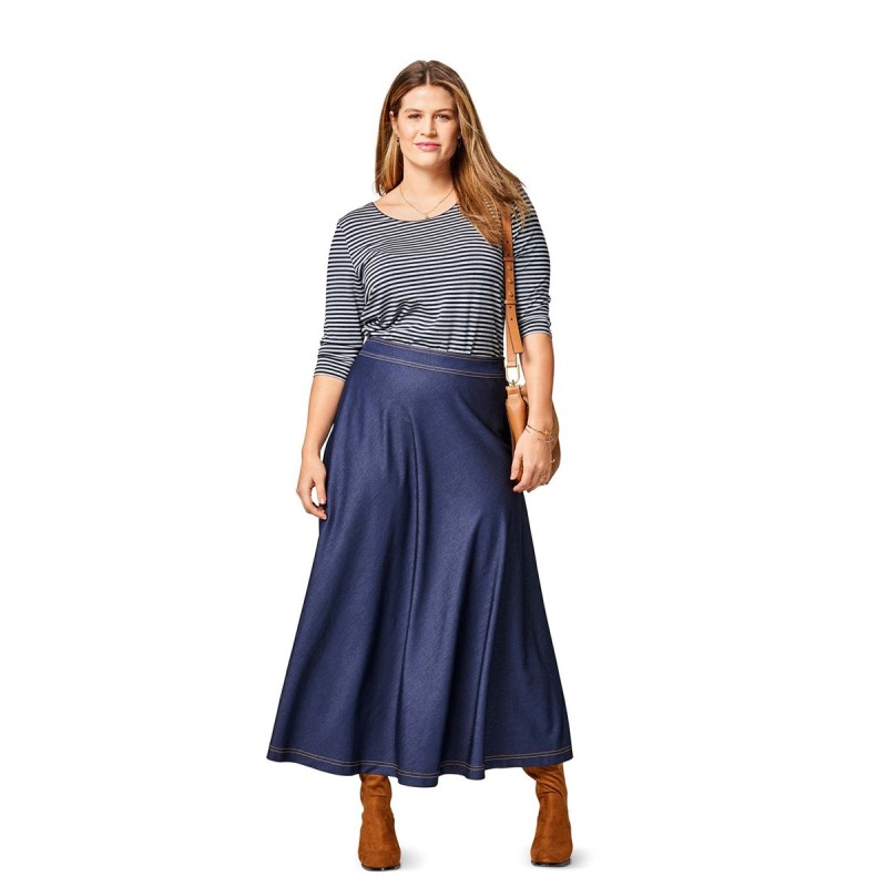 Pattern Midi skirt with a...