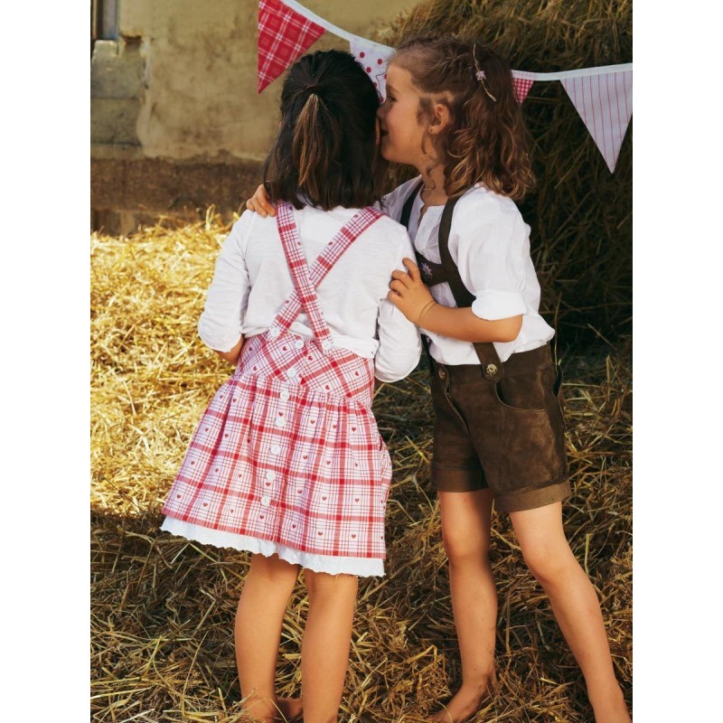 Выкройка Юбка на бретелях с...