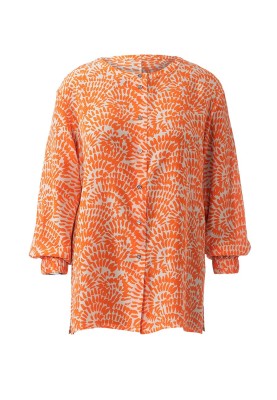 Pattern Blouse-shirt with a round neck and elastic drawstrings (Burda 3/2020, pattern number 128 B)