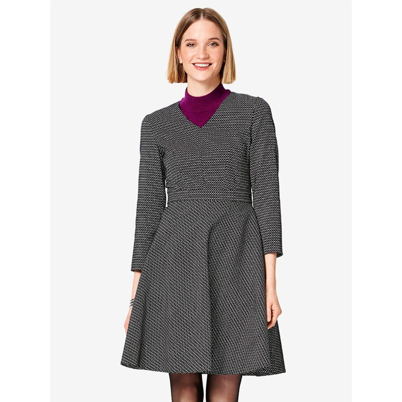 Pattern Cutaway dress with...