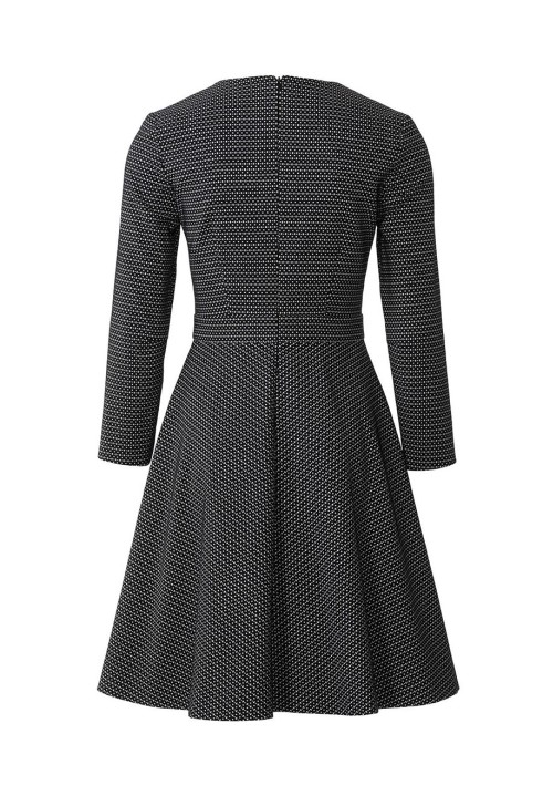 Pattern Cutaway dress with 3/4 sleeves (Burda 2/2019, pattern number 6279 B)