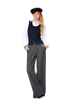 Pattern Denim pants with suspenders (Burda 2/2014, pattern number 6856 B)