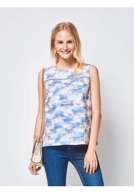 Pattern Top with a wide collar (Burda 1/2018, pattern number 6405 A)