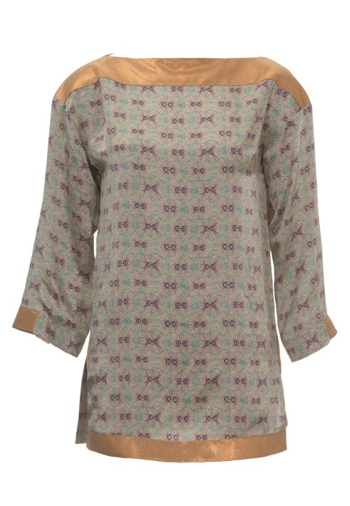 Pattern Silk tunic with contrasting stripes (Burda 2/2012, pattern number 108 A)