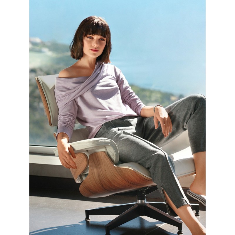 Pattern Pants with pleated...