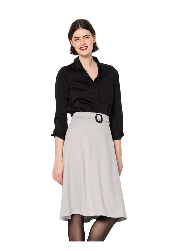 Pattern Knitted skirt with a sewn-in belt (Burda 2/2020, pattern number 6154 C)