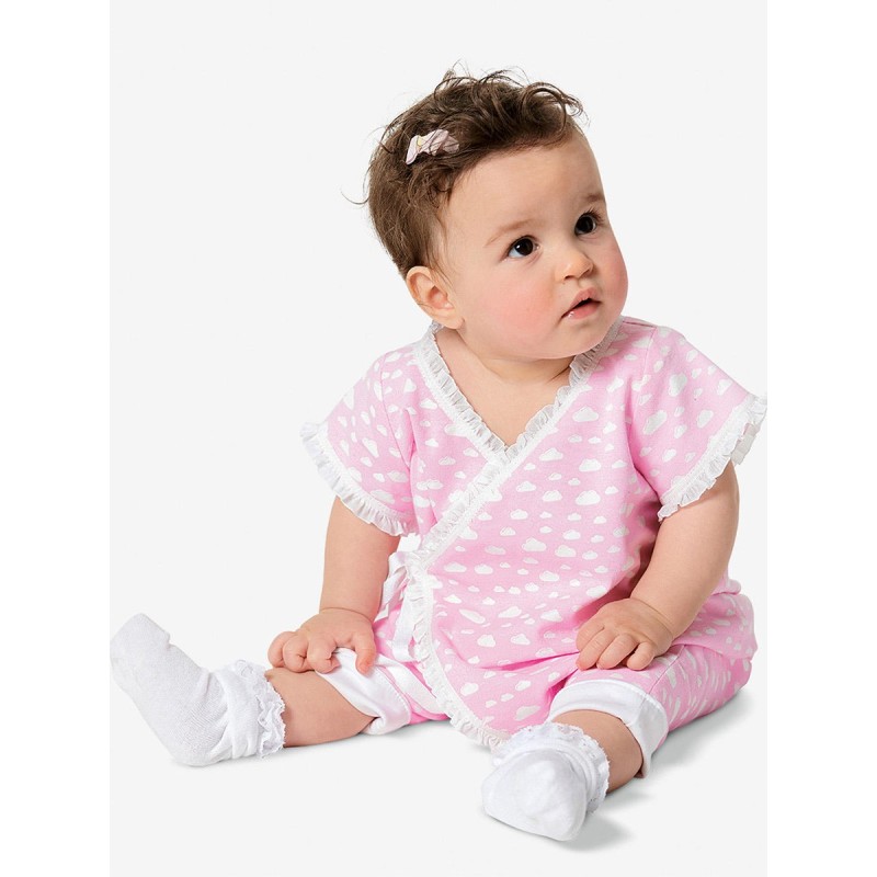 Pattern Baby bodysuit with...