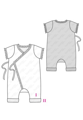 Pattern Baby bodysuit with scent (Burda 2/2019, pattern no. 9314 B)