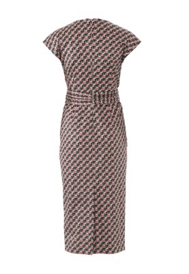 Pattern Sheath dress with original drapery (Burda 1/2018, pattern number 6411 A)