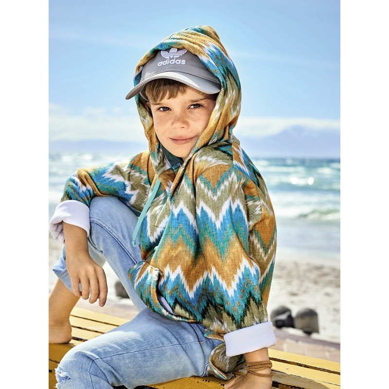 Pattern Anorak with hood...