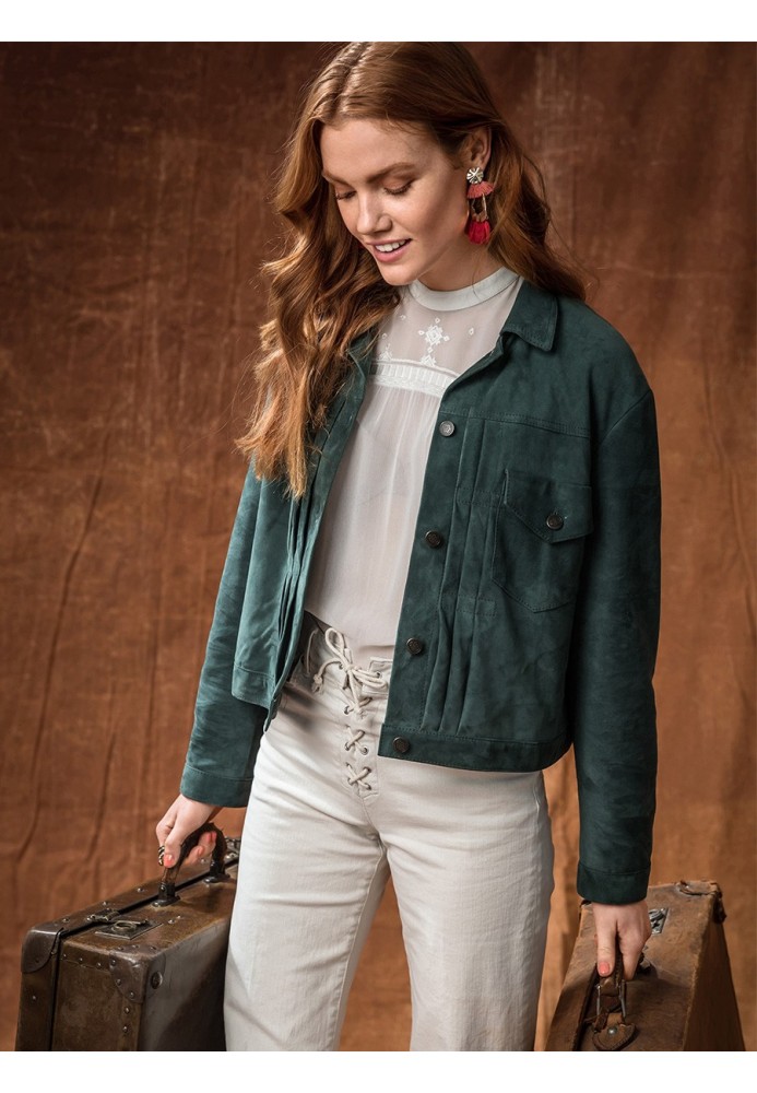 Pattern Suede jacket in denim style (Burda 5/2018, pattern number 102)