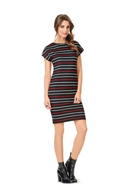 Pattern Knitted mini dress of a simple cut (Burda 2/2016, pattern number 6608 B)