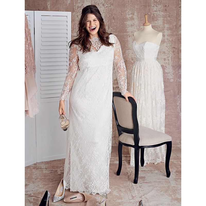 Pattern Lace dress with...