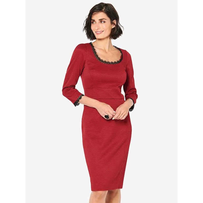 Pattern Sheath dress with...