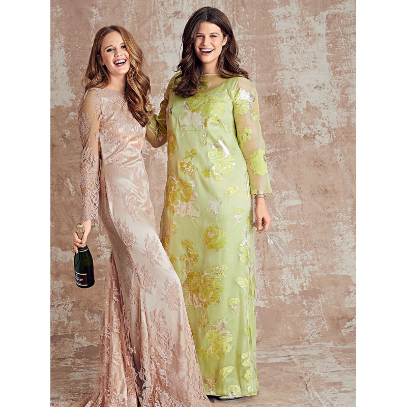 Pattern Long dress with...