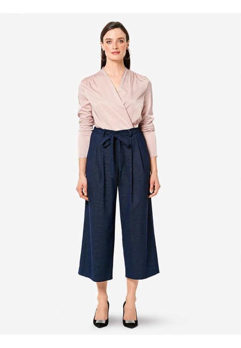 Pattern Marlene trousers with wide lapels (Burda 2/2019, pattern number 6286 A)