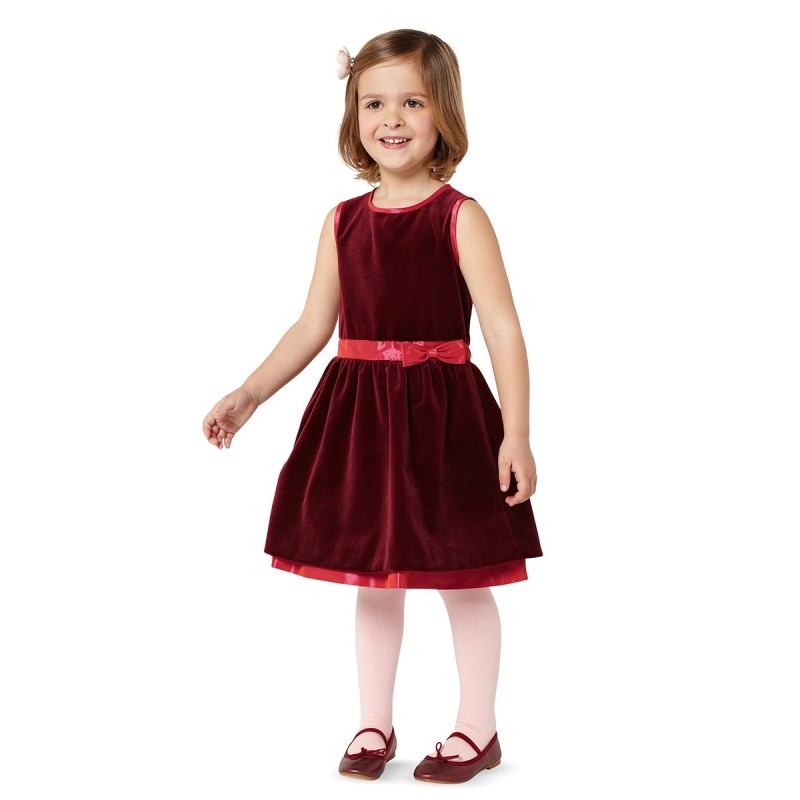 Pattern Velvet dress with a...