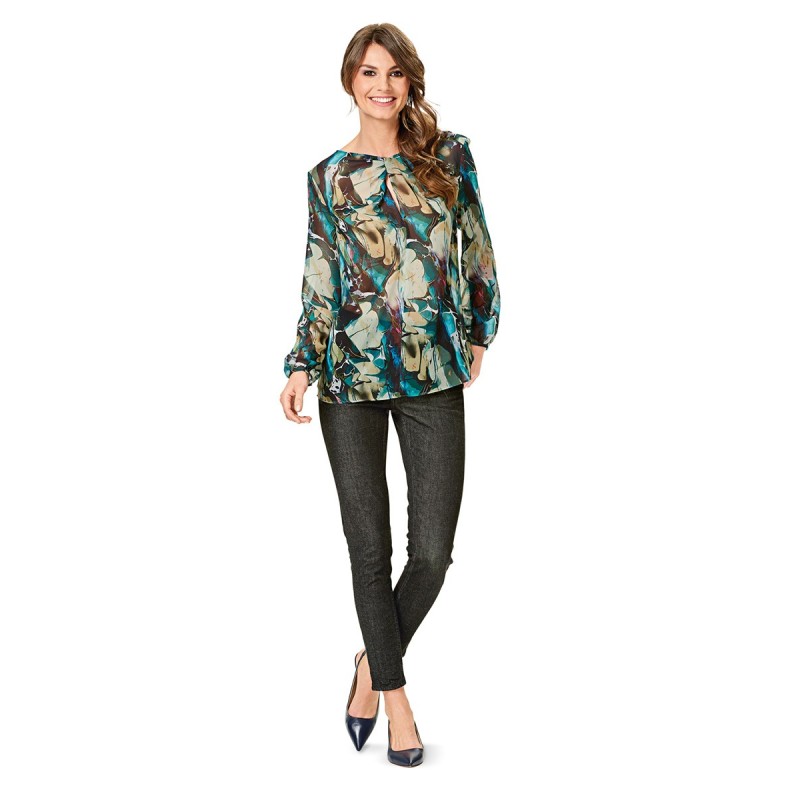 Pattern Straight-cut blouse...