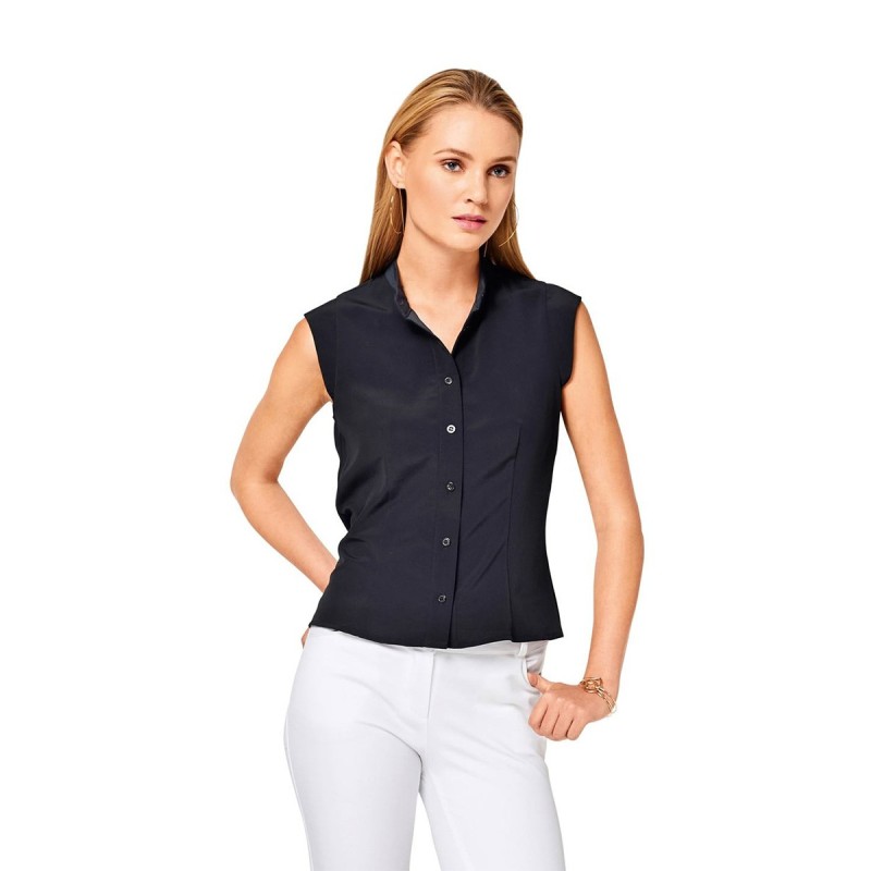 Pattern Shirt-cut top with...