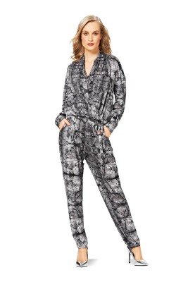 Pattern Knitted overalls with a smell (Burda 2/2015, pattern number 6702 B)