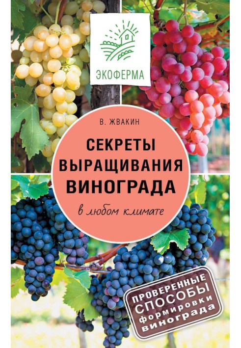 Secrets of growing grapes in any climate. Proven methods for shaping grapes