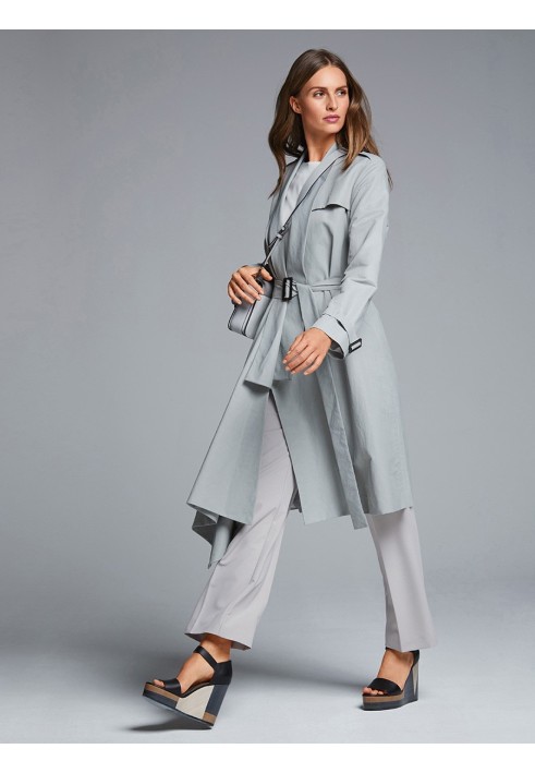 Pattern Trench coat with an asymmetrical bottom and shawl collar (Burda 4/2018, pattern number 103)