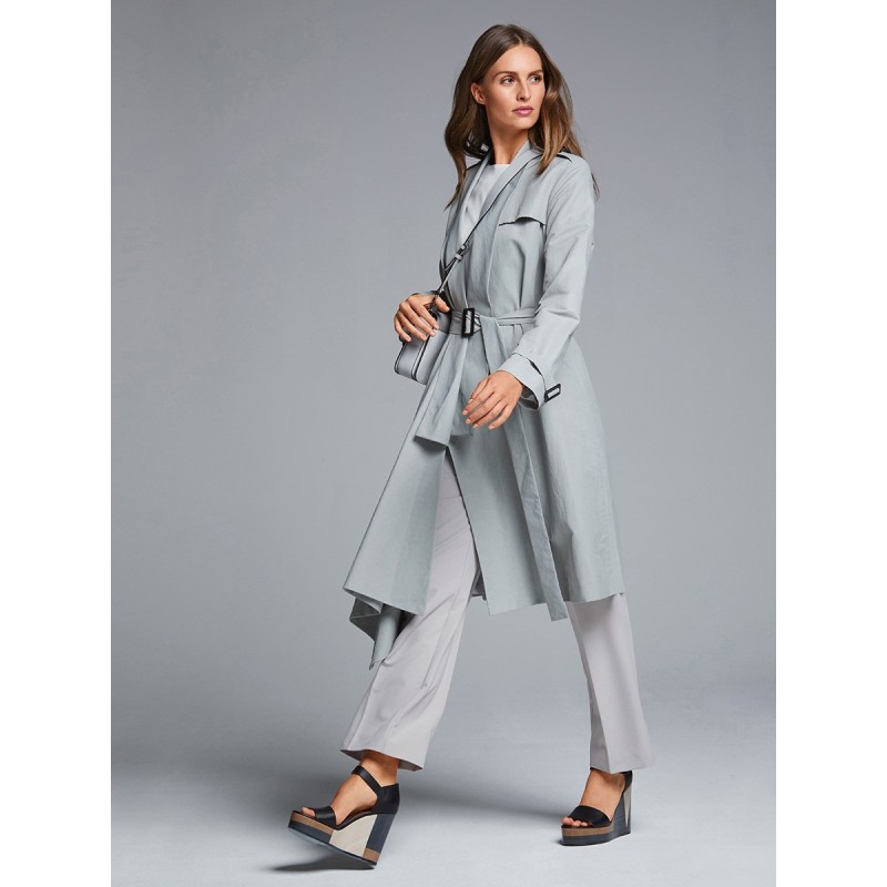 Pattern Trench coat with an...