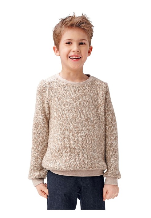 Pattern Straight cut pullover made of knitted fabric (Burda 2/2015, pattern number 9407 A)