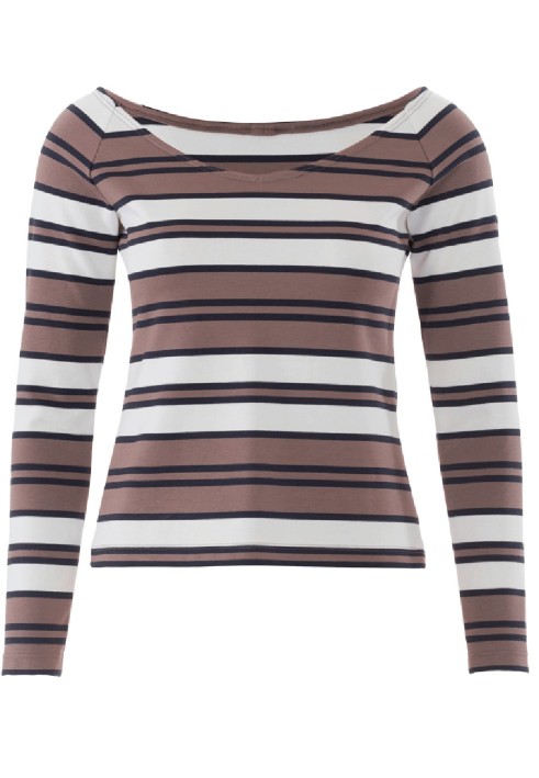 Pattern Raglan pullover with a wide neckline (Burda 1/2018, pattern number 6428 A)