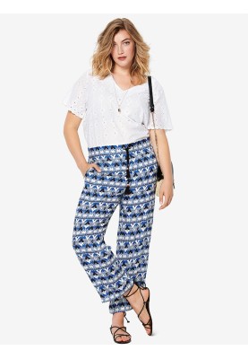 Pattern Straight-cut trousers with a drawstring waist (Burda 1/2020, pattern no. 6218 B)