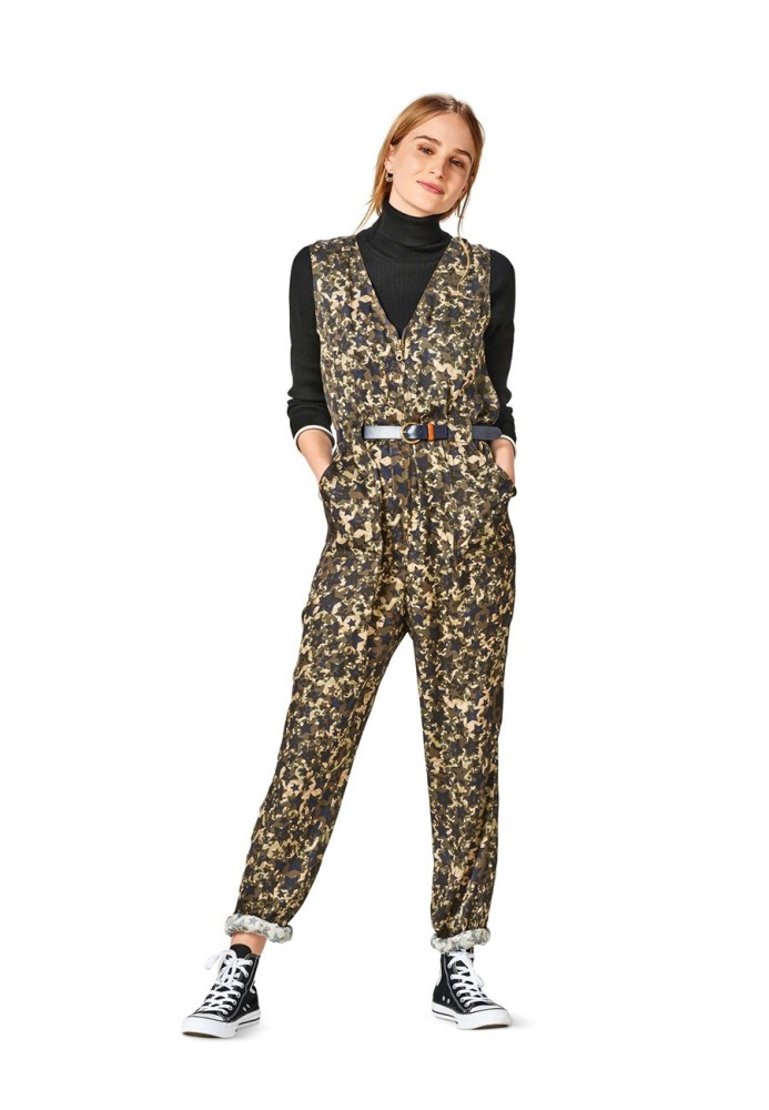 Pattern One-piece overalls (Burda 2/2017, pattern number 6482 A)