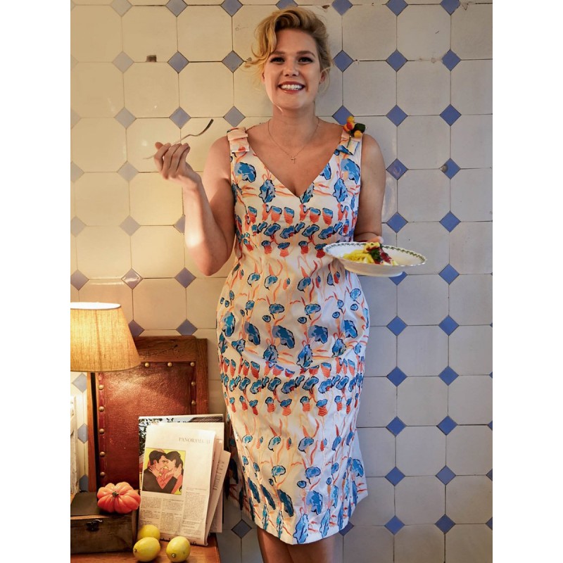 Pattern Sheath dress with a...