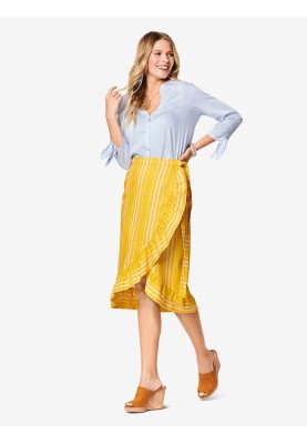 Pattern Straight-cut skirt with a smell (Burda 1/2020, pattern number 6200 A)