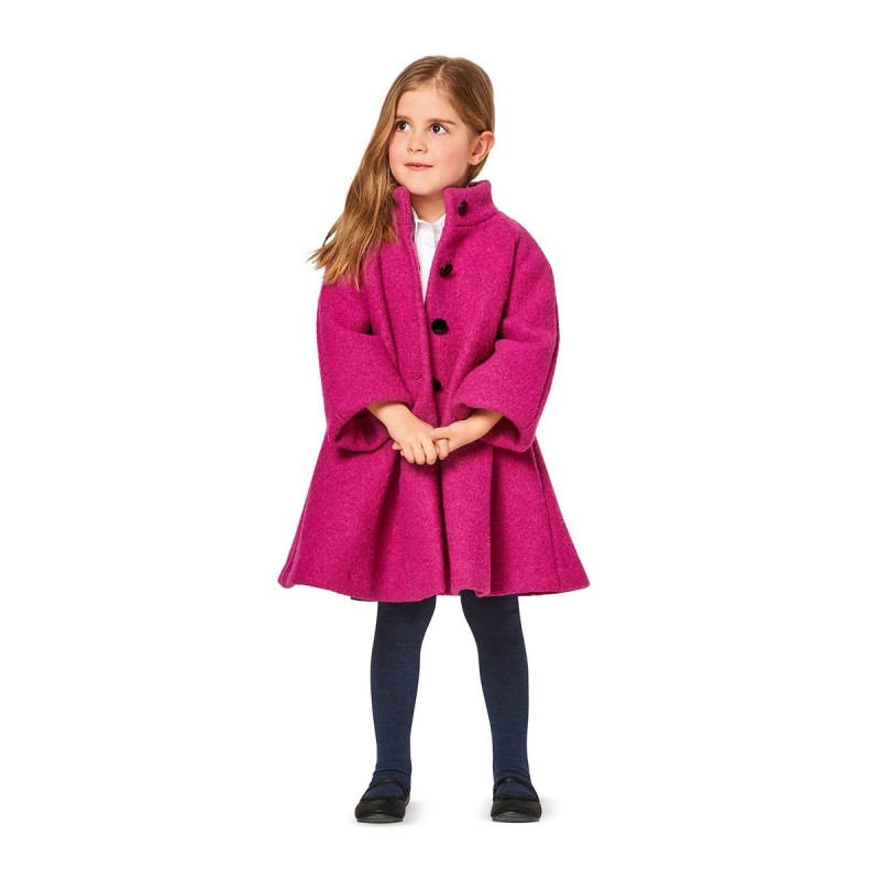 Pattern A-line knitted coat...