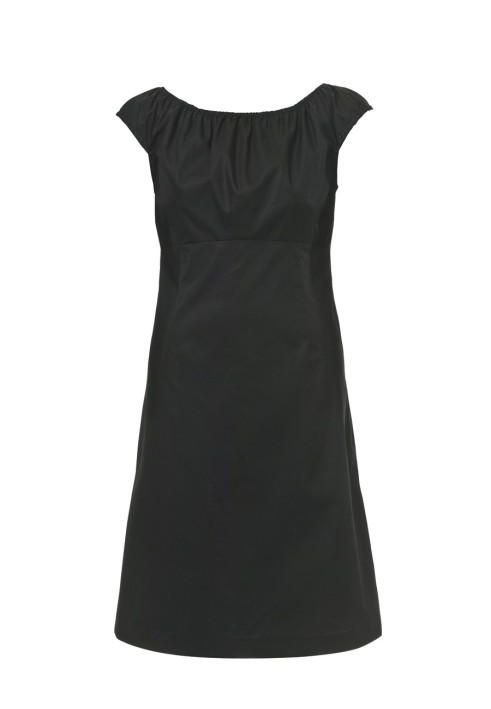 Pattern Dress of a flared cut with a Carmen neckline (Burda 5/2012, pattern number 139)