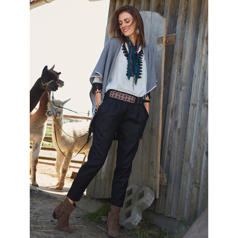 Pattern Pants with pleats...