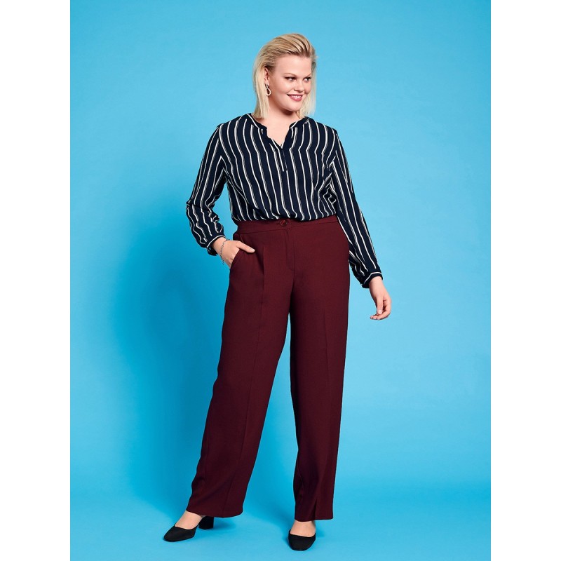 Pattern Pants with ironed...