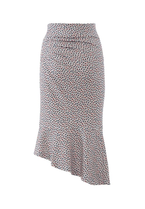 Pattern Knitted pencil skirt with a frill (Burda 1/2018, pattern number 6417 B)