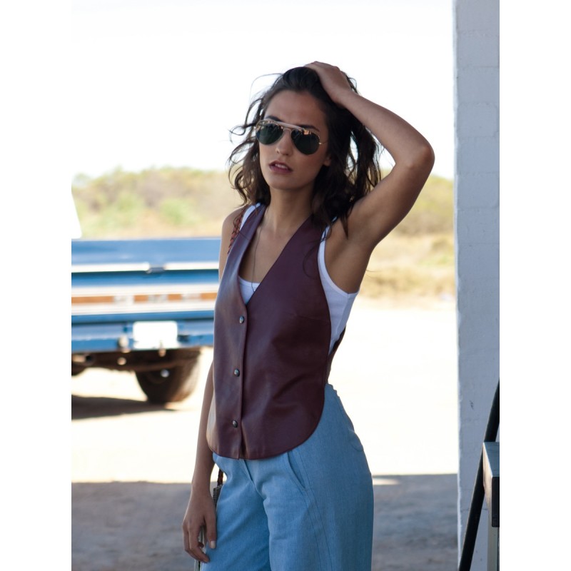 Выкройка Жилет кожаный с...