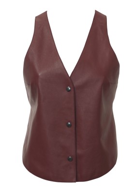 Pattern Leather vest with an open back (Burda 6/2012, pattern number 127)