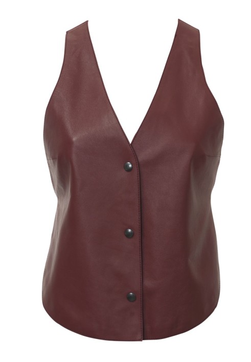 Pattern Leather vest with an open back (Burda 6/2012, pattern number 127)